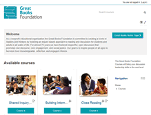 Tablet Screenshot of online.greatbooks.org