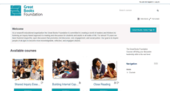 Desktop Screenshot of moodle.greatbooks.org